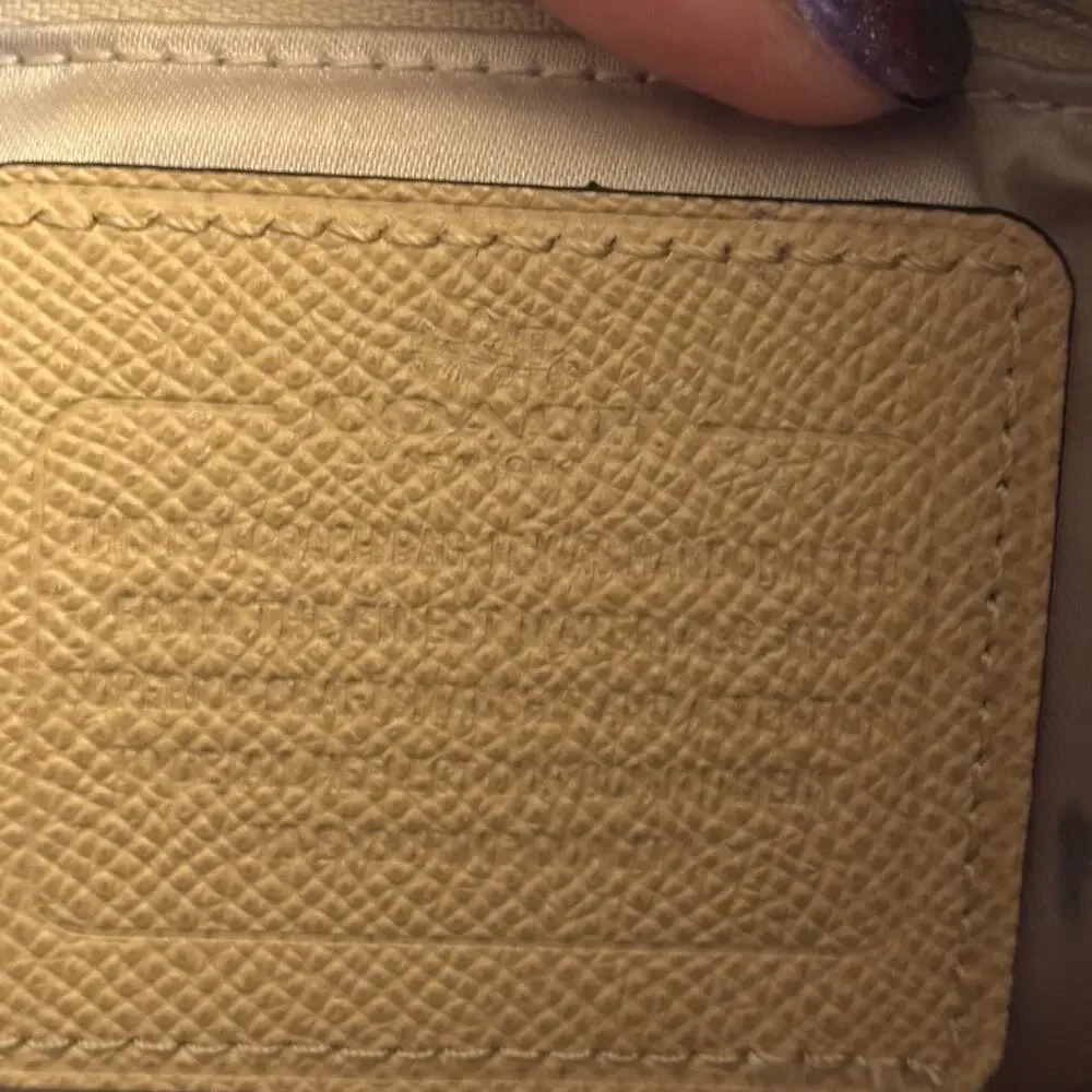 Coach Beige Shoulder Hobo Bag